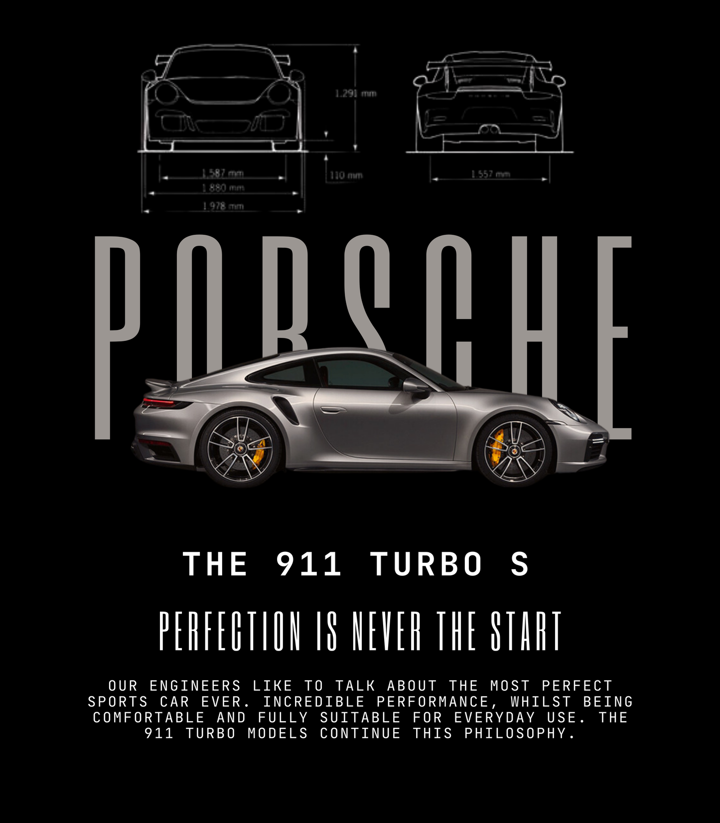 Тениска Porsche 911 turbo S